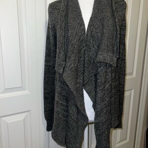 Abercrombie & Fitch Charcoal Draped Cardigan